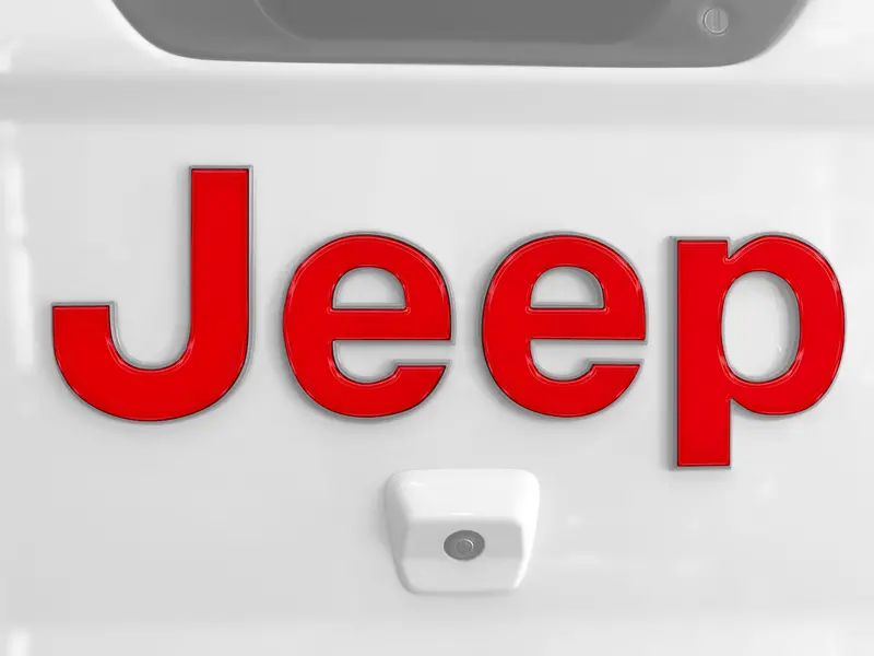 Domed Tailgate Letter Overlays For 2019+ Jeep Gladiator 1