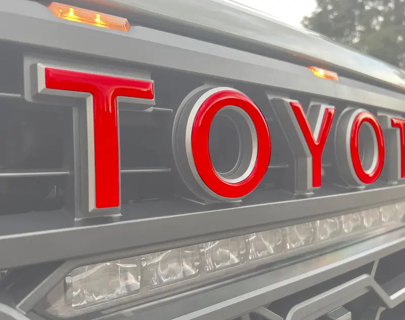 Domed Trd Pro Grille Letter Overlays For 2022+ Toyota Tundra & 2023+ Sequoia 1