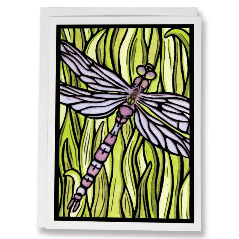 Dragonfly Nature-Inspired Art Card 1