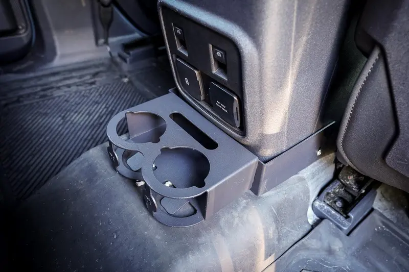 Dual Rear Cup Holder Mount For 2021+ Ford Bronco Off-Road Interior 1