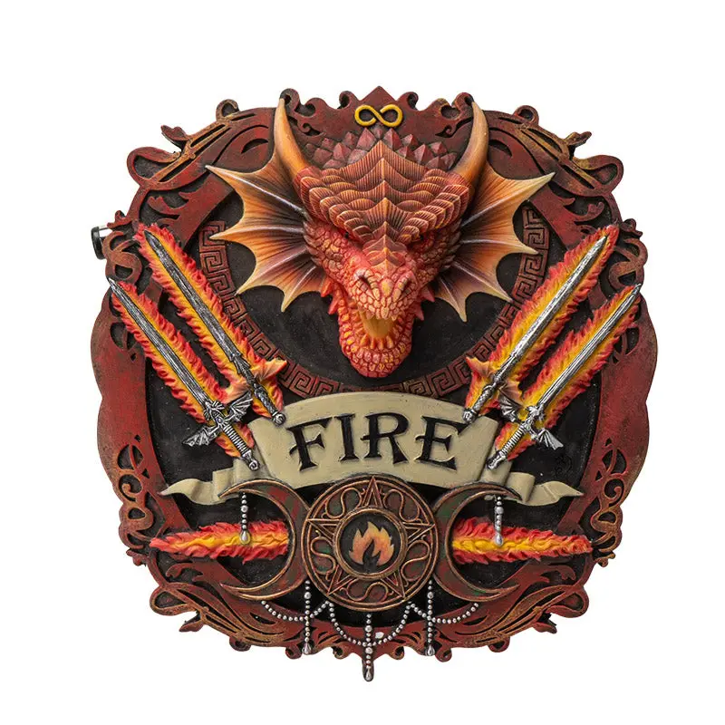 Elements Series Wall Plaque: Fire Symbol – 6-Pack 1