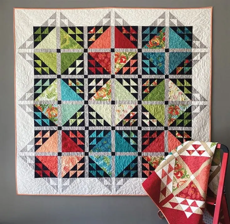 Emilia Quilt Kit – Precut 76-Inch Square Pattern 1