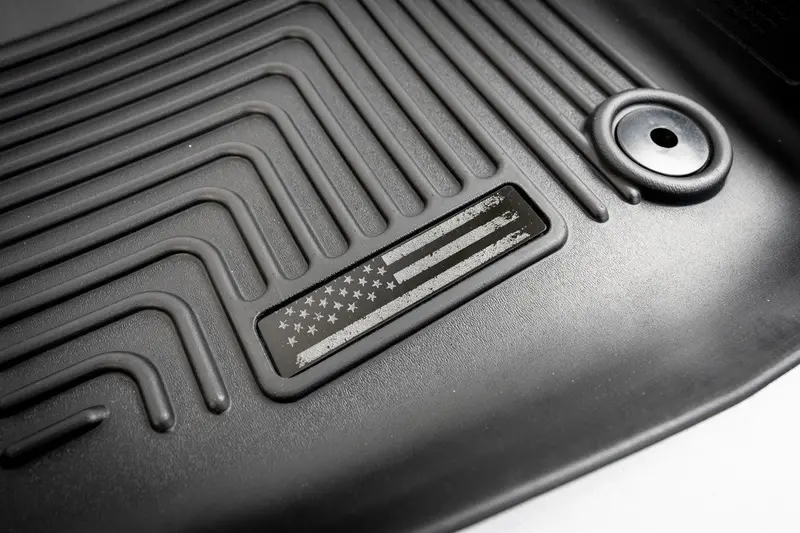 Etched Acrylic Distressed American Flag Floor Mat Logo – Universal Fit 1