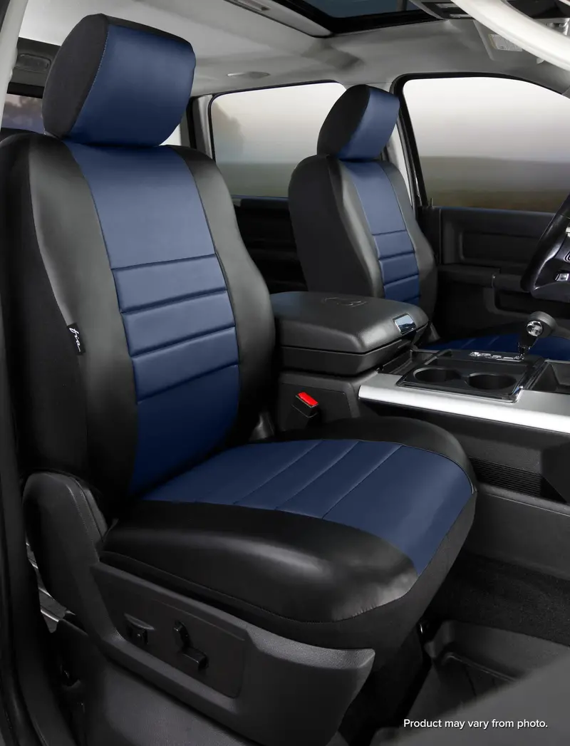 Fia Sl69-8 Blue Leatherlite Custom-Fit Front Seat Covers – Sl60 Series Simulated Leather 1