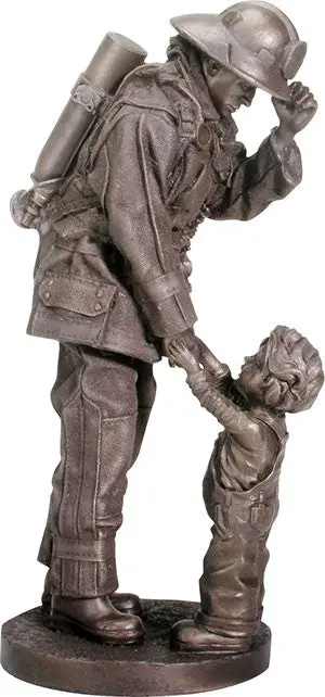 Firefighter Carrying A Child Figurine – Heroic Rescue Theme (1 Per Order) 1