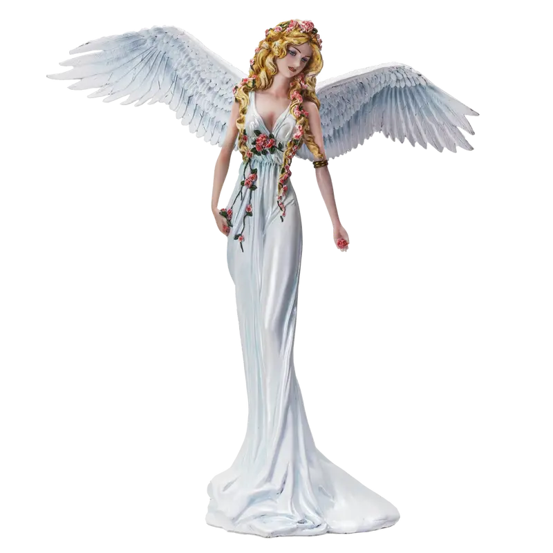 Floral Angel Ceramic Sculpture Collection (4-Pack) 1