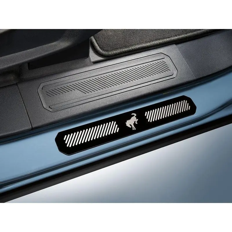Ford Oem Black Stainless Steel Door Sill Plates – 2021–2024 Bronco 4-Door 1
