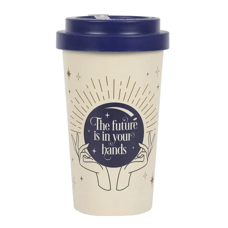 Fortune Teller Bamboo Mug With Sleeve – Mystical Theme Insulated Tumbler 1