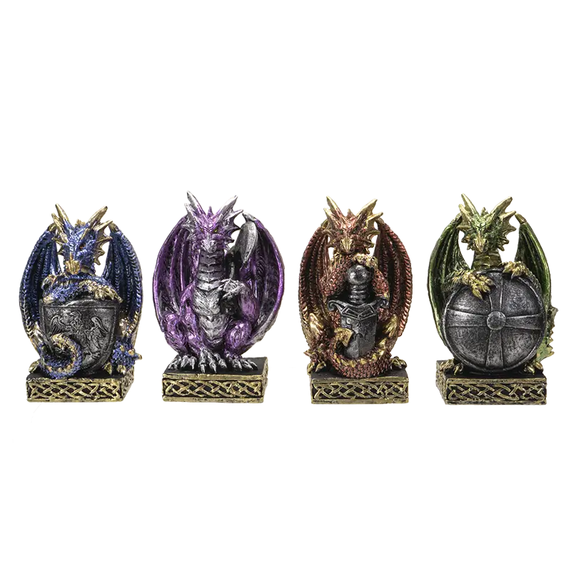 Four-Piece Dragon Figurine Set – Pack Of 18 1