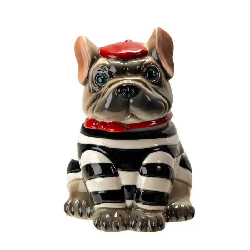 French Bulldog Ceramic Cookie Jar – 6-Count Pack 1