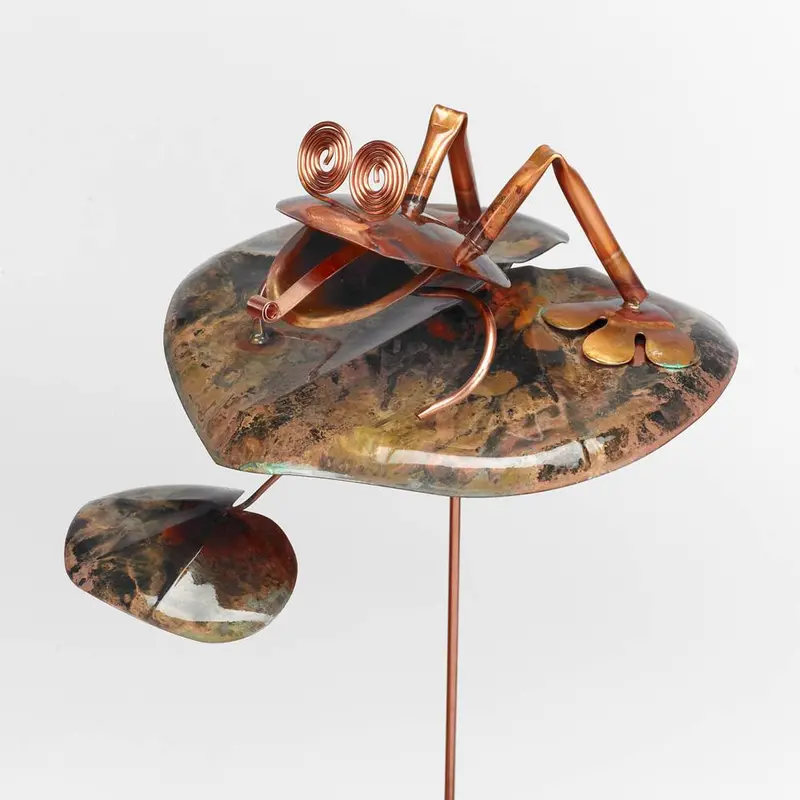 Frog On Lily Pad Medium Ornament 1
