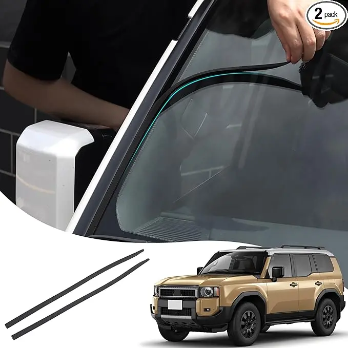 Front Windshield Wind Dampening Strips For 2024+ Toyota Land Cruiser & Gx 550 1