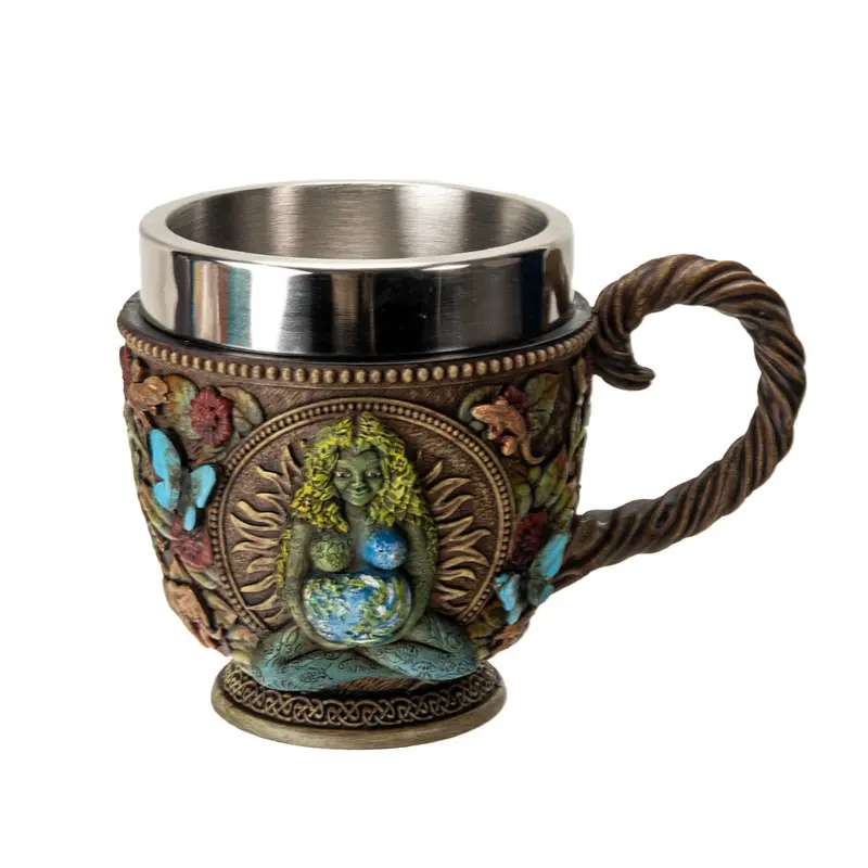 Gaia-Themed Ceramic Teacup Set – 24 Count 1