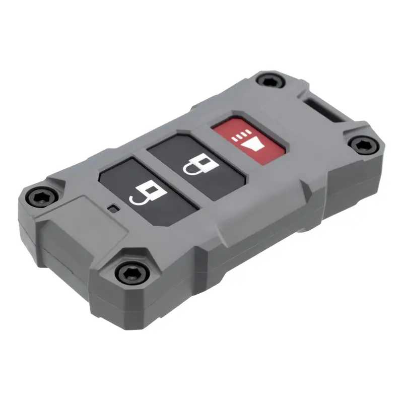 Gray Injection-Molded Key Fob Replacement (V2) For 2018+ Jeep Wrangler Jl & Gladiator Jt 1