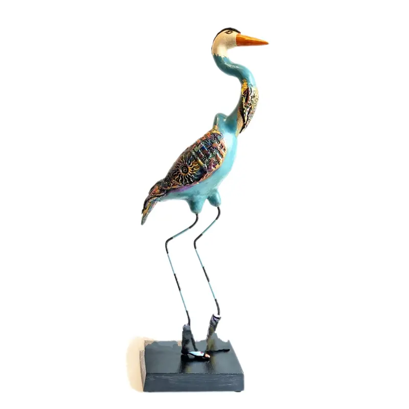 Great Blue Heron Silhouette Pendant 1