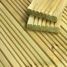 Green Treated Decking Board – 150Mm × 35Mm × 4.8M Pressure-Treated Softwood 1