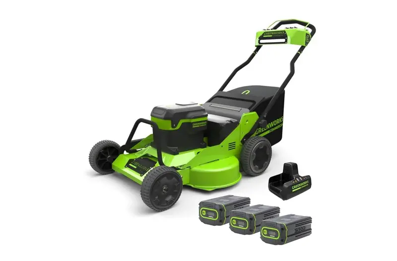 Greenworks 82V 30-Inch Self-Propelled Lawn Mower – Includes Three 8Ah Batteries And Dual-Port Charger (82Lm30S-83Dp) 1
