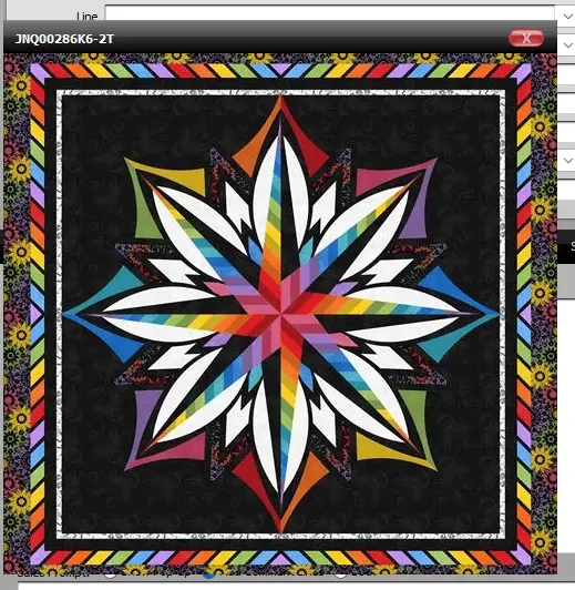 Harmony Quilt Kit – 80-Inch Square Quiltworx Pattern 1