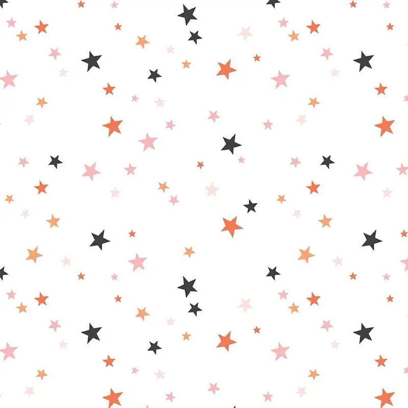 Hey Pumpkin Quilting Fabric – Wide Back White Star Pattern 1