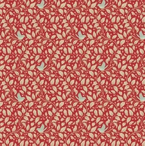 Holiday Wall Art – Holly Red Christmas Design 1