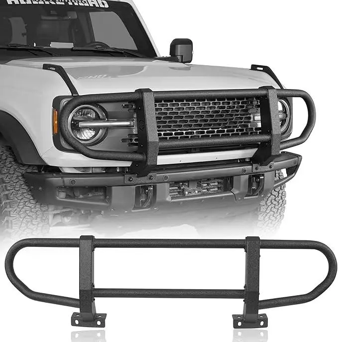 Hooke Road Modular Bumper-Compatible Front Brush Guard For 2021+ Ford Bronco 1