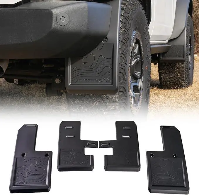Iag Trail Shield Adjustable Mud Flaps For 2021+ Ford Bronco (Non-Raptor) 1