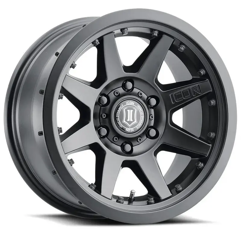 Icon Rebound Pro 17X8.5 6X5.5 0Mm Offset 4.75In Bs 106.1Mm Bore Satin Black Wheel - 2021+ Ford Bronco 1