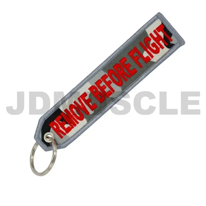 Jdmuscle 'Remove Before Flight' Aircraft-Themed Keychain Tag 5