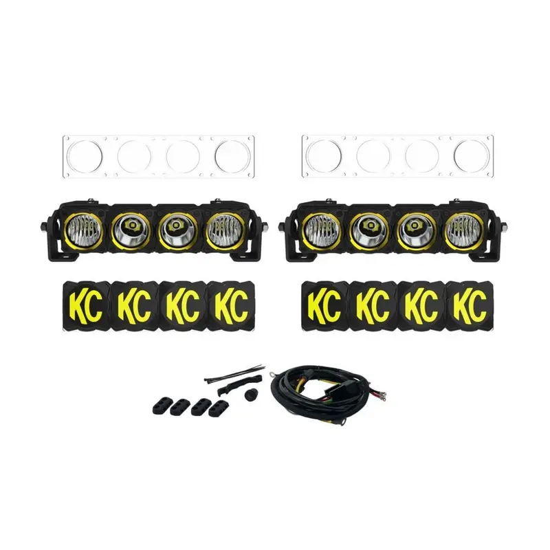 Kc Hilites Dual Flex Era Led Light Bar – Bumper Mount Master Kit 1