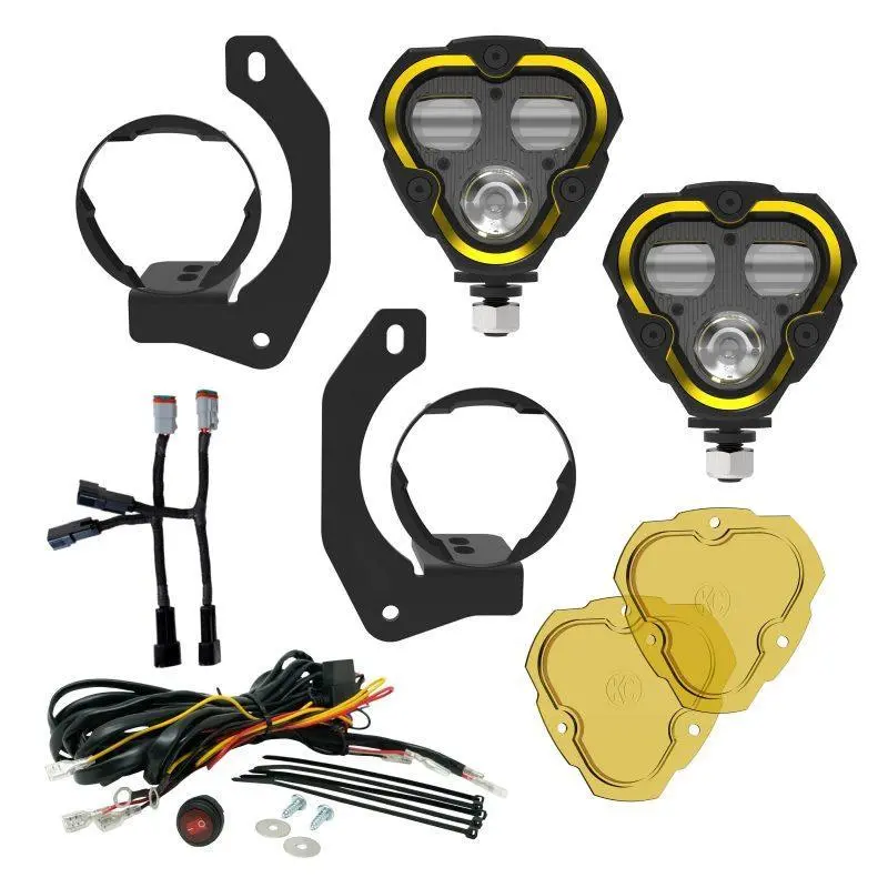 Kc Hilites Flex Era 3 Dual-Mode Sae-Certified Fog Lights – For 2018+ Jeep Wrangler Jl With Steel Bumper 1