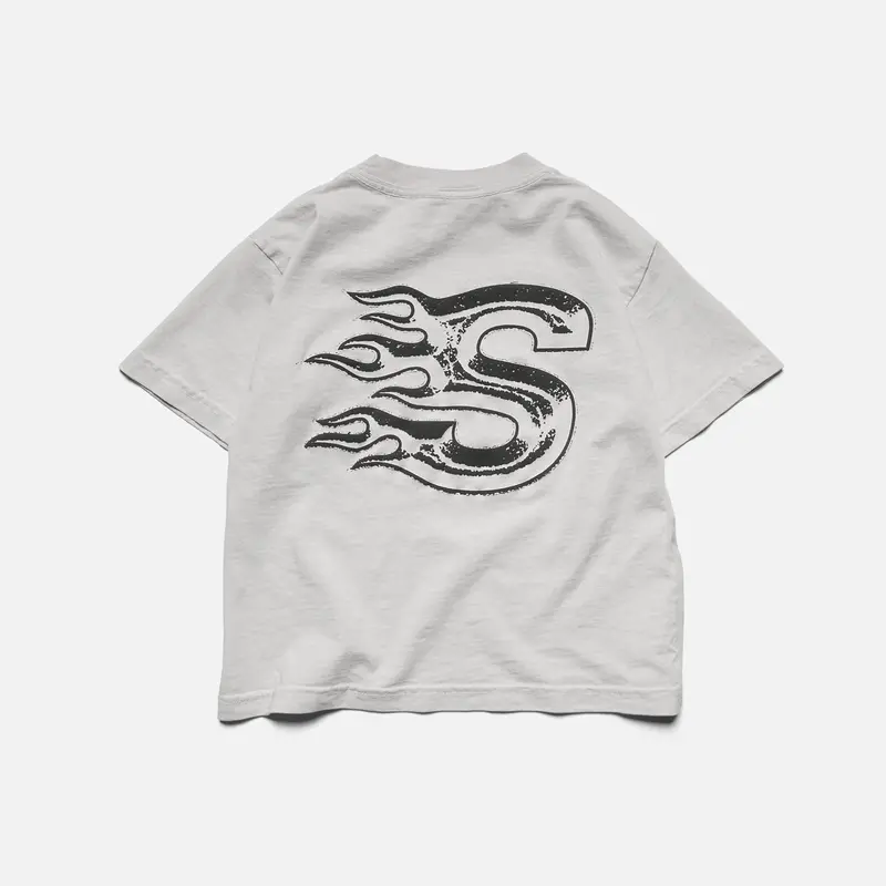 Kids’ Blaze Short-Sleeve Tee – Vintage Grey Wash 1
