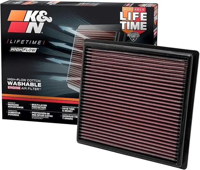 K&N High-Flow Reusable Engine Air Filter For 2024+ Tacoma And 2025+ 4Runner 1