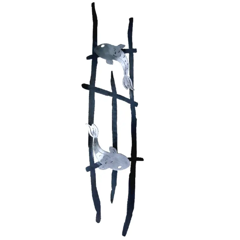 Koi Fish Wall Sculpture – Handcrafted Metal 1