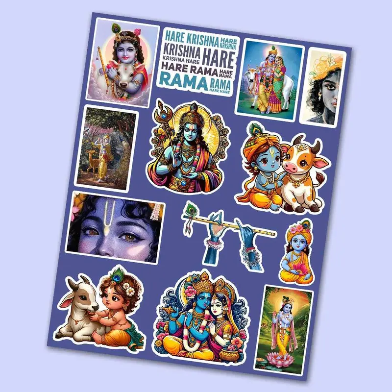 Krishna Spirituality Mini Sticker Collection 1
