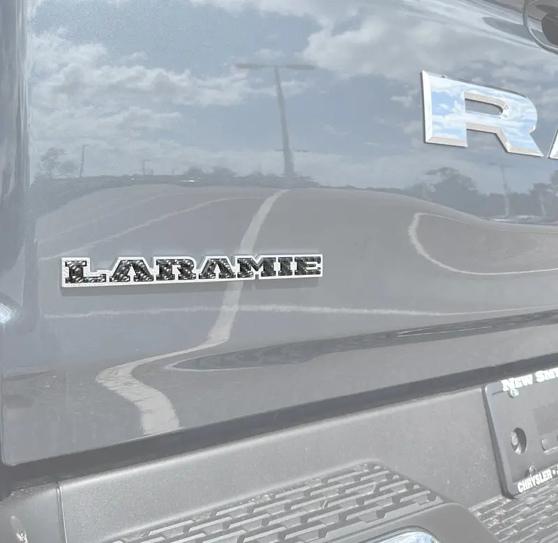 Laramie-Specific Domed Tailgate Emblem Letter Inserts For 2025+ Ram 1500, 2500 & 3500 1