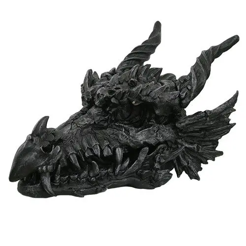 Large Black Dragon Skull Ornament – Single Piece 1