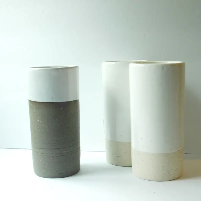 Large Cylindrical Ceramic Mug 1