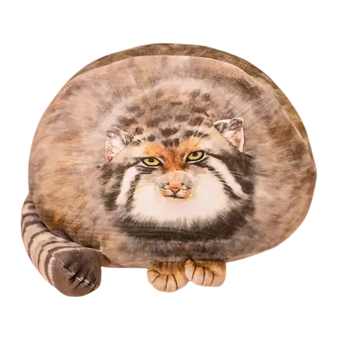 Lifelike Pallas’S Cat Plush – Realistic Detailing Across Three Size Options 1