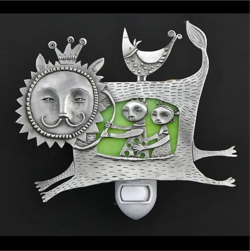 Lion'S Ride Storybook-Inspired Night Light 1