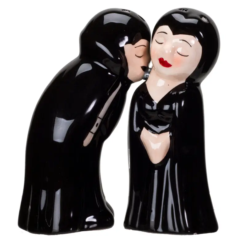 Love At First Bite Salt & Pepper Shakers – Gothic Romance Theme, Set Of 48, Minimum Order 4 1
