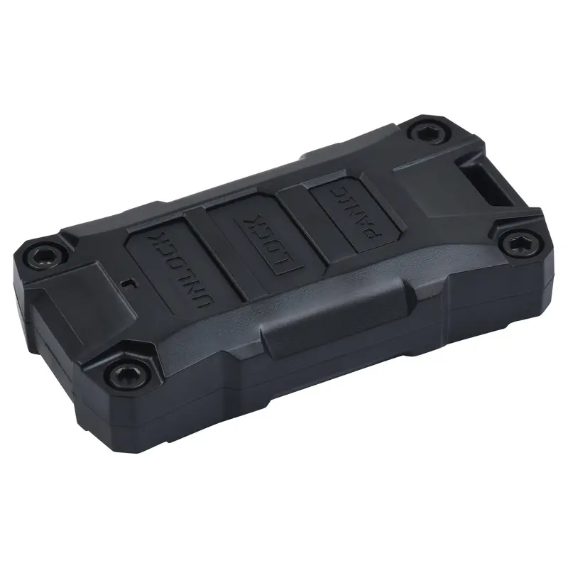 Matte Black Injection-Molded Key Fob For 2018+ Jeep Wrangler Jl And Gladiator Jt 1