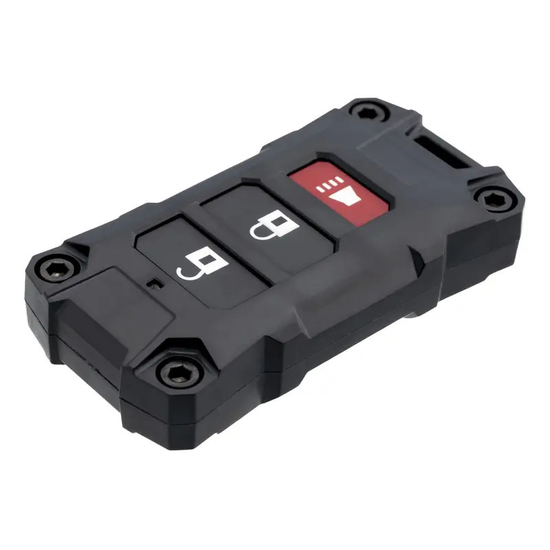 Matte Black Injection-Molded Key Fob V2 For 2018+ Jeep Wrangler Jl And Gladiator Jt 1