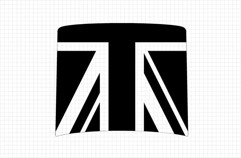 Matte Black Union Jack Hood Decal – 2020+ Land Rover Defender 90 & 110 1