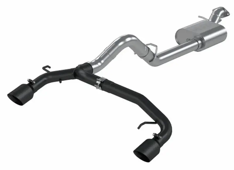 Mbrp Aluminized Dual-Outlet 3-Inch Cat-Back Exhaust With Black Tips – 2021+ Ford Bronco 1