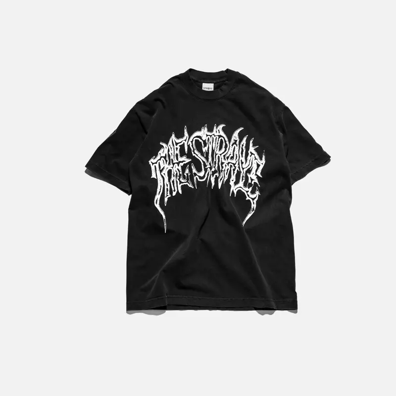 Metal Short-Sleeve Washed Black Lifestyle Shoes 1