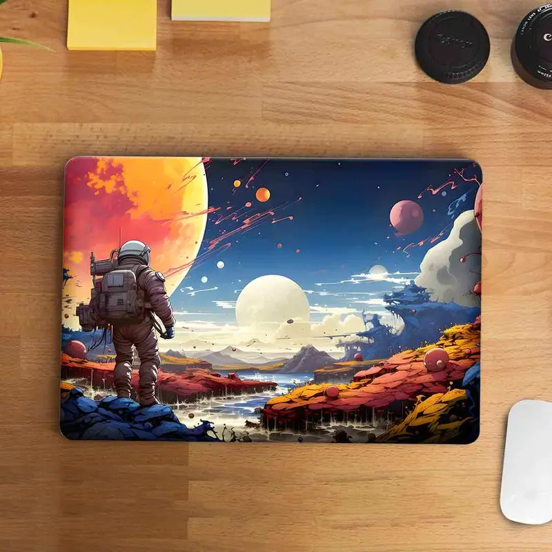 Minimalist Space-Themed Laptop Decal 1