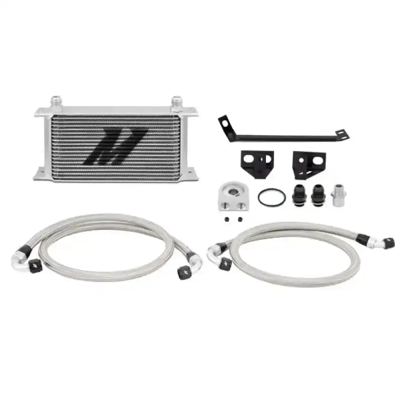 Mishimoto Non-Thermostatic Oil Cooler Kit For 2015–2023 Ford Mustang Ecoboost – Silver Finish 1