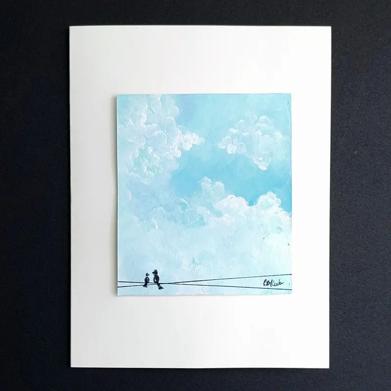 Motivational 'Carpe Diem' Illustrated Art Card 1