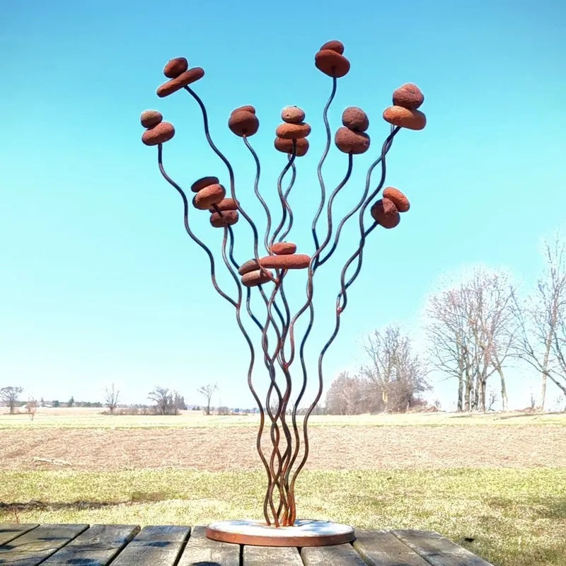 Mushroom Tree Accent – Vintage Brick Texture 1