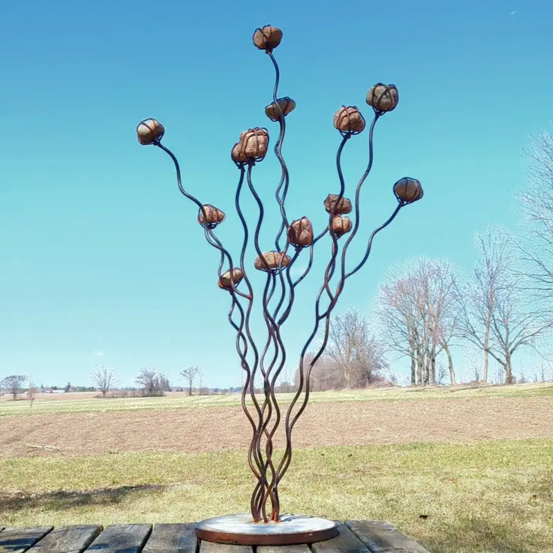 Mushroom Tree Sculpture – Stone Base Edition 1